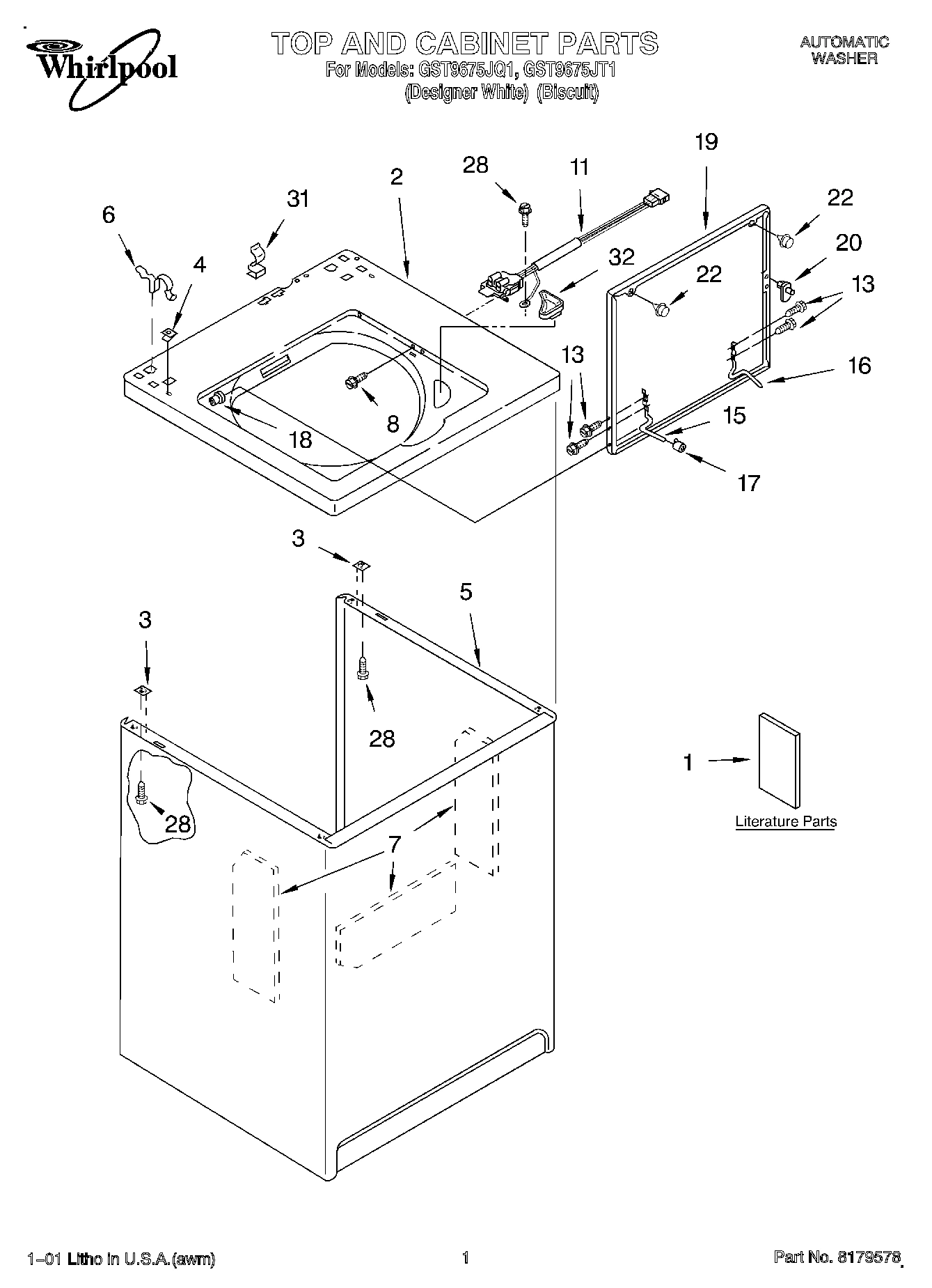 01 - TOP AND CABINET, LITERATURE
