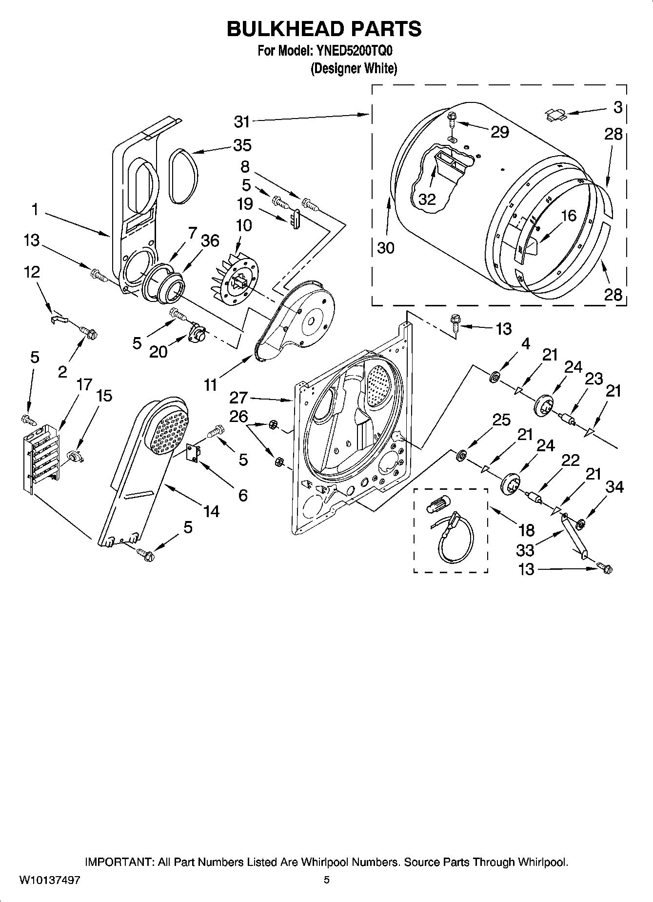 03 - BULKHEAD PARTS, OPTIONAL PARTS (NOT INCLUDED)