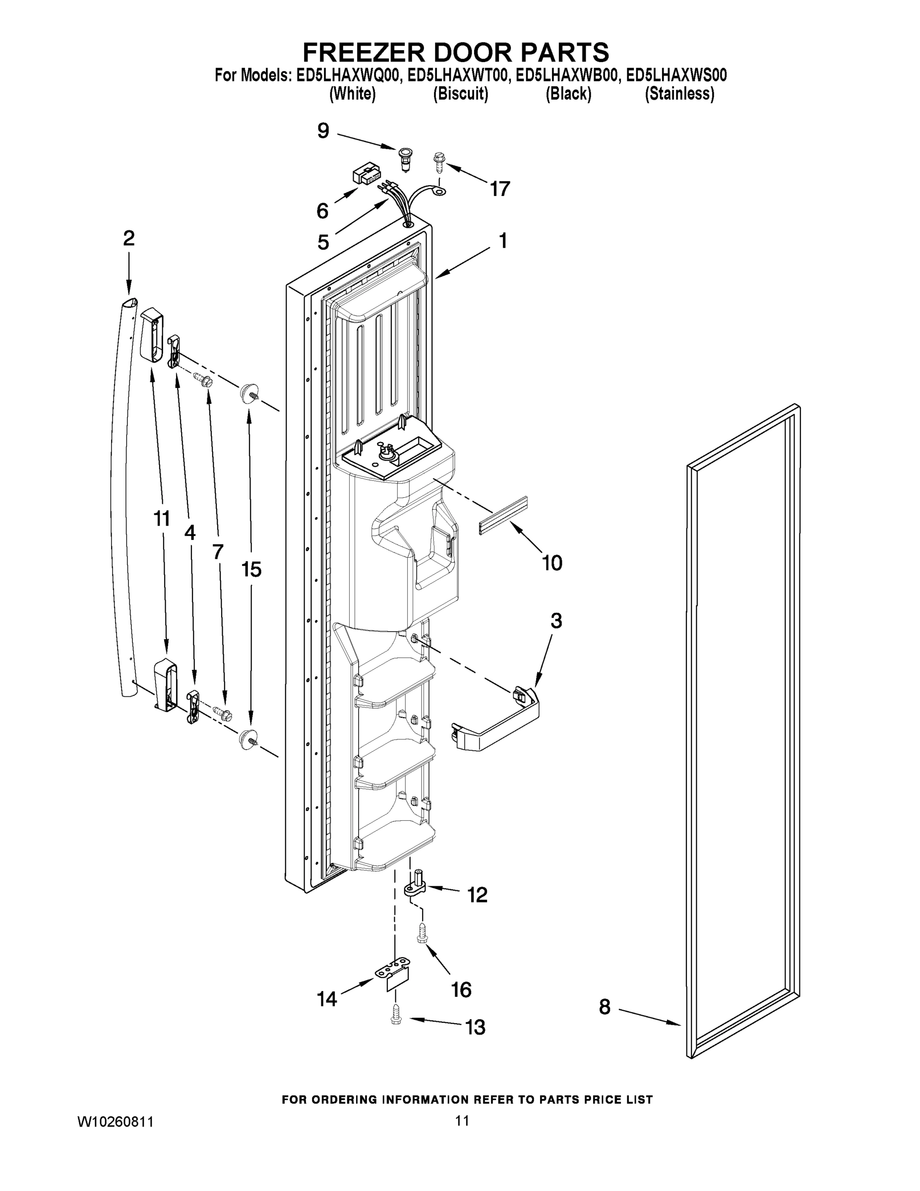 07 - FREEZER DOOR PARTS