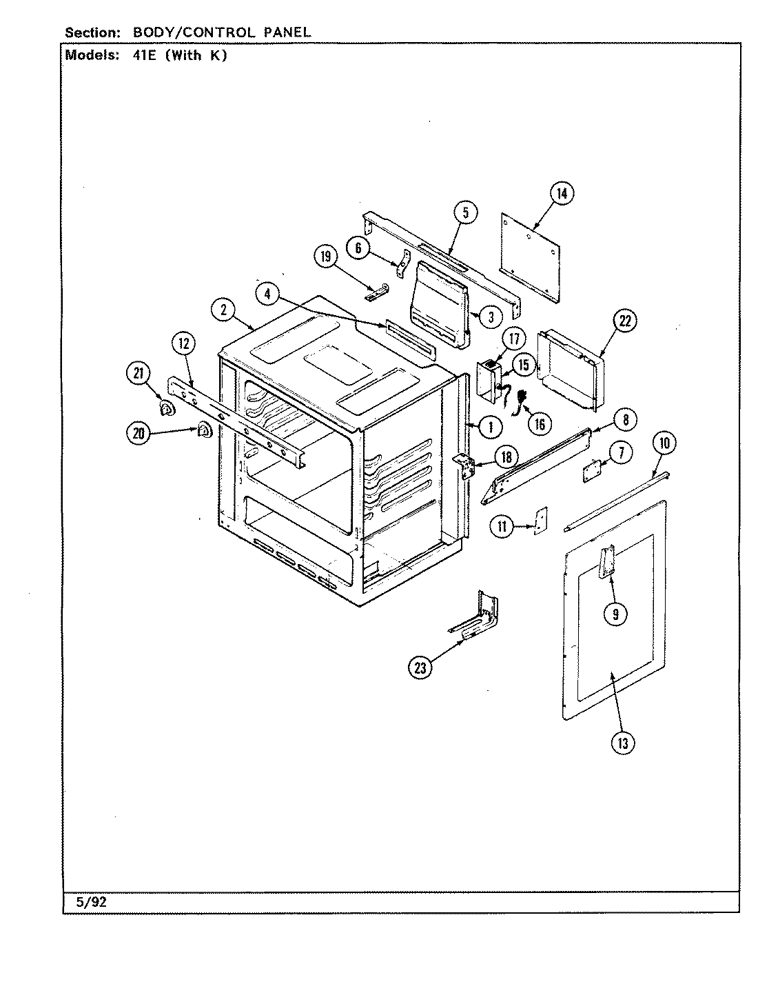 02 - BODY/CONTROL PANEL