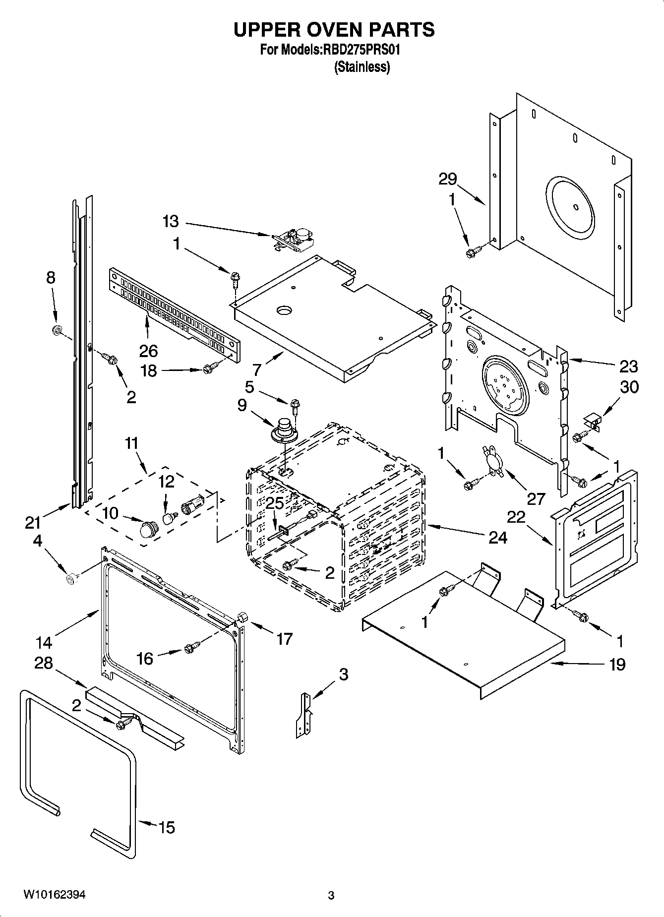 02 - UPPER OVEN PARTS