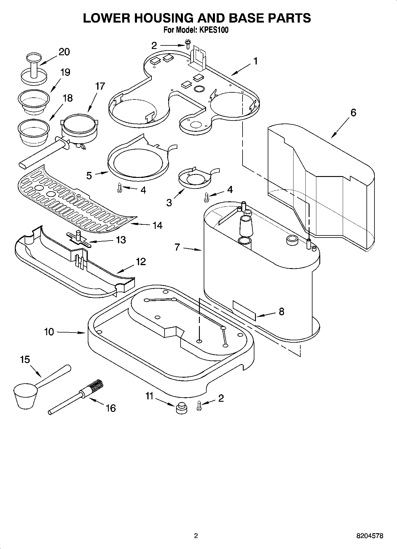 02 - LOWER HOUSING AND BASE PARTS