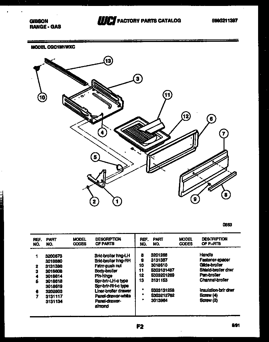 05 - BROILER DRAWER PARTS