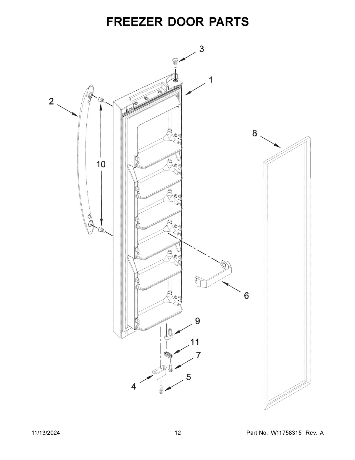 07 - FREEZER DOOR PARTS