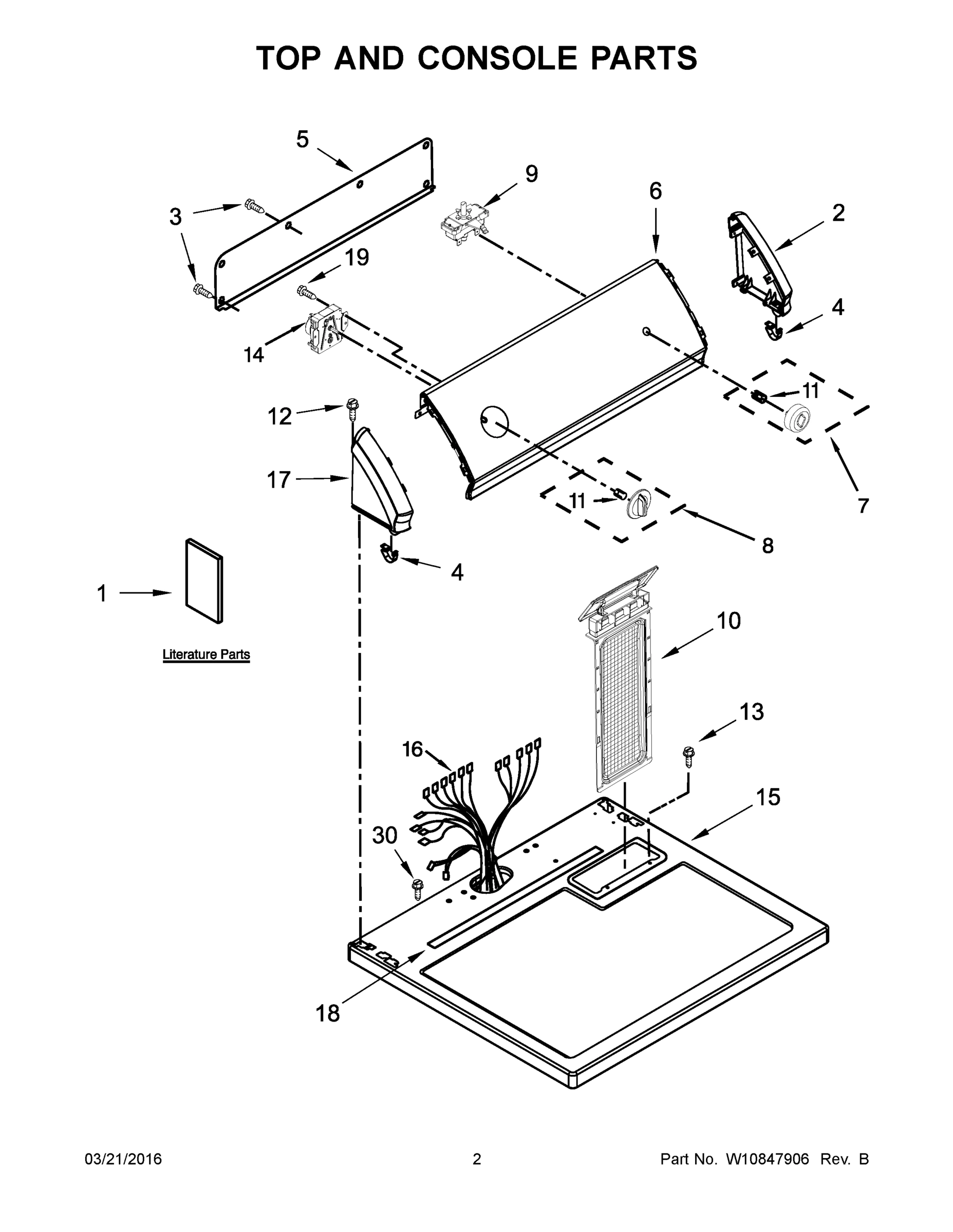 02 - TOP AND CONSOLE PARTS