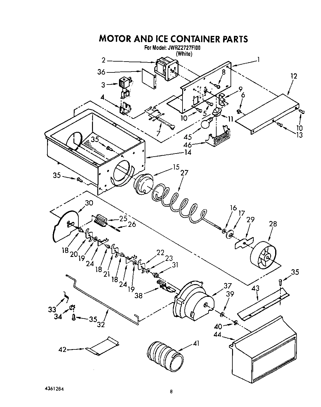 07 - MOTOR AND ICE CONTAINER