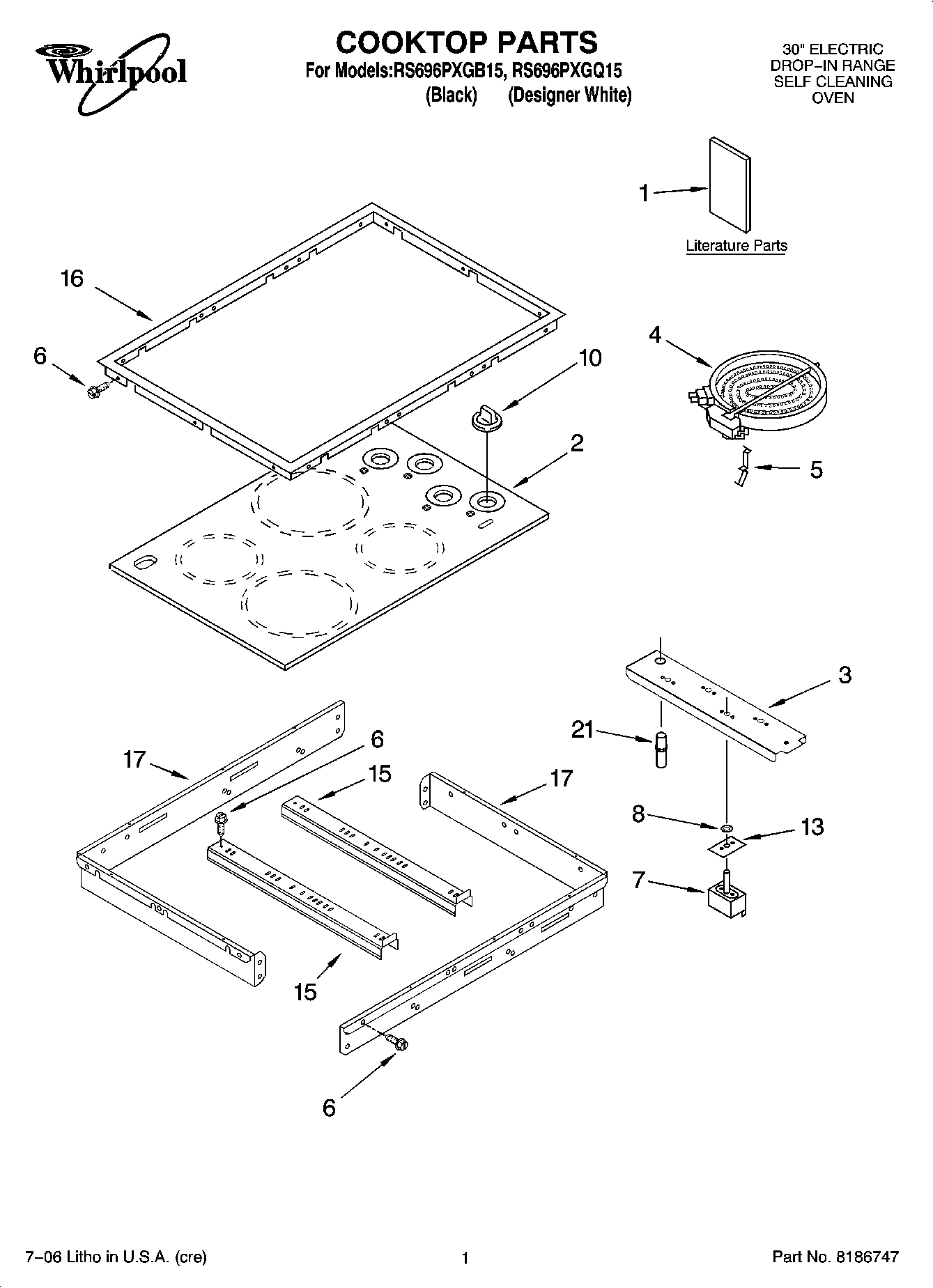 01 - COOKTOP PARTS
