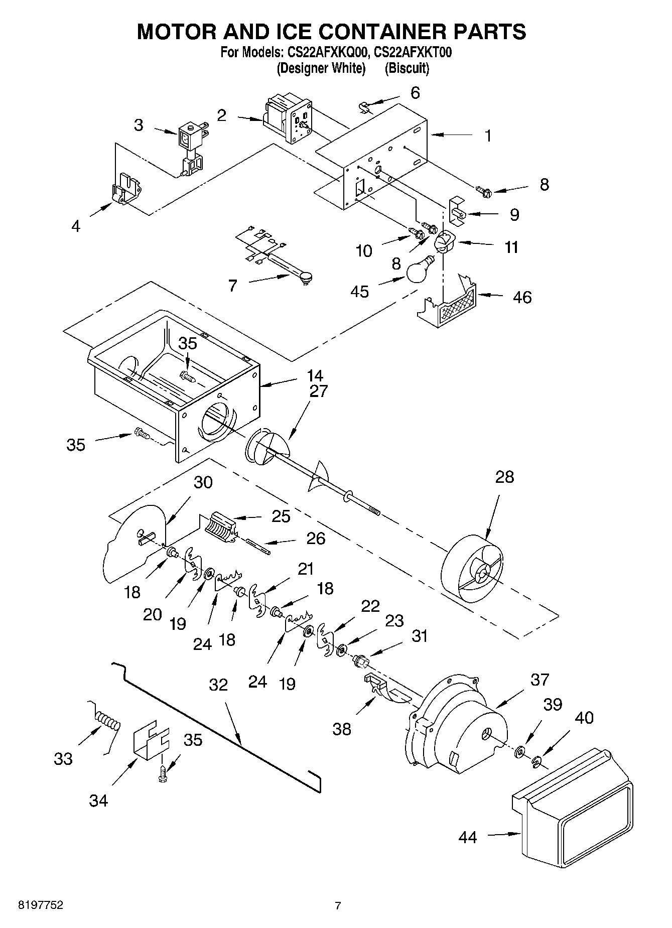 05 - MOTOR AND ICE CONTAINER