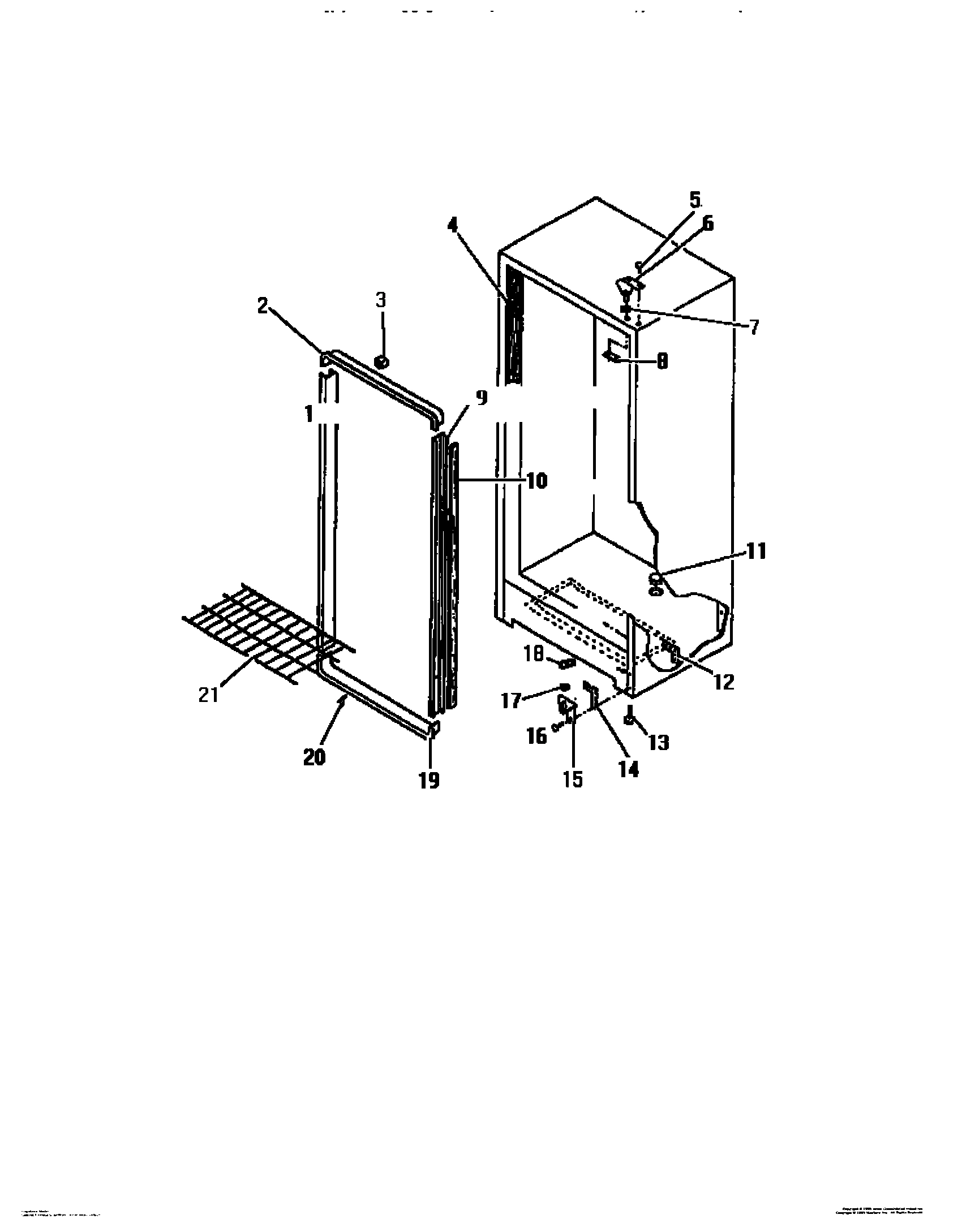 02 - CABINET HINGES, APRON, DOOR MOULDIN