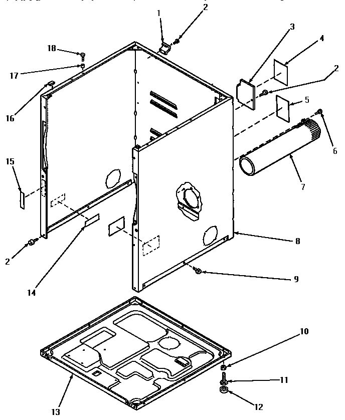 02 - CABINET, EXHAUST DUCT & BASE