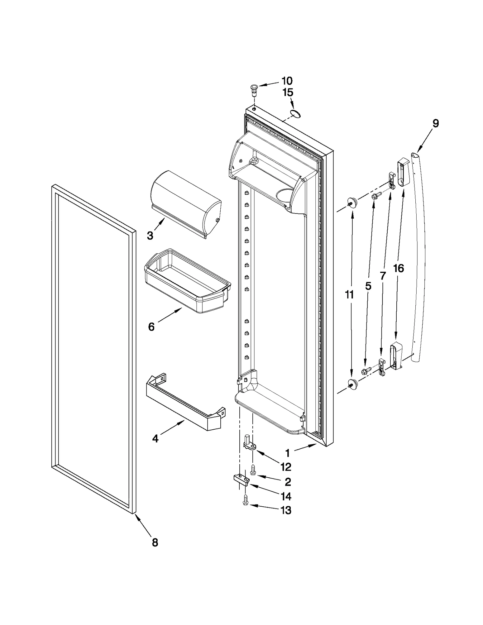 REFRIGERATOR DOOR PARTS