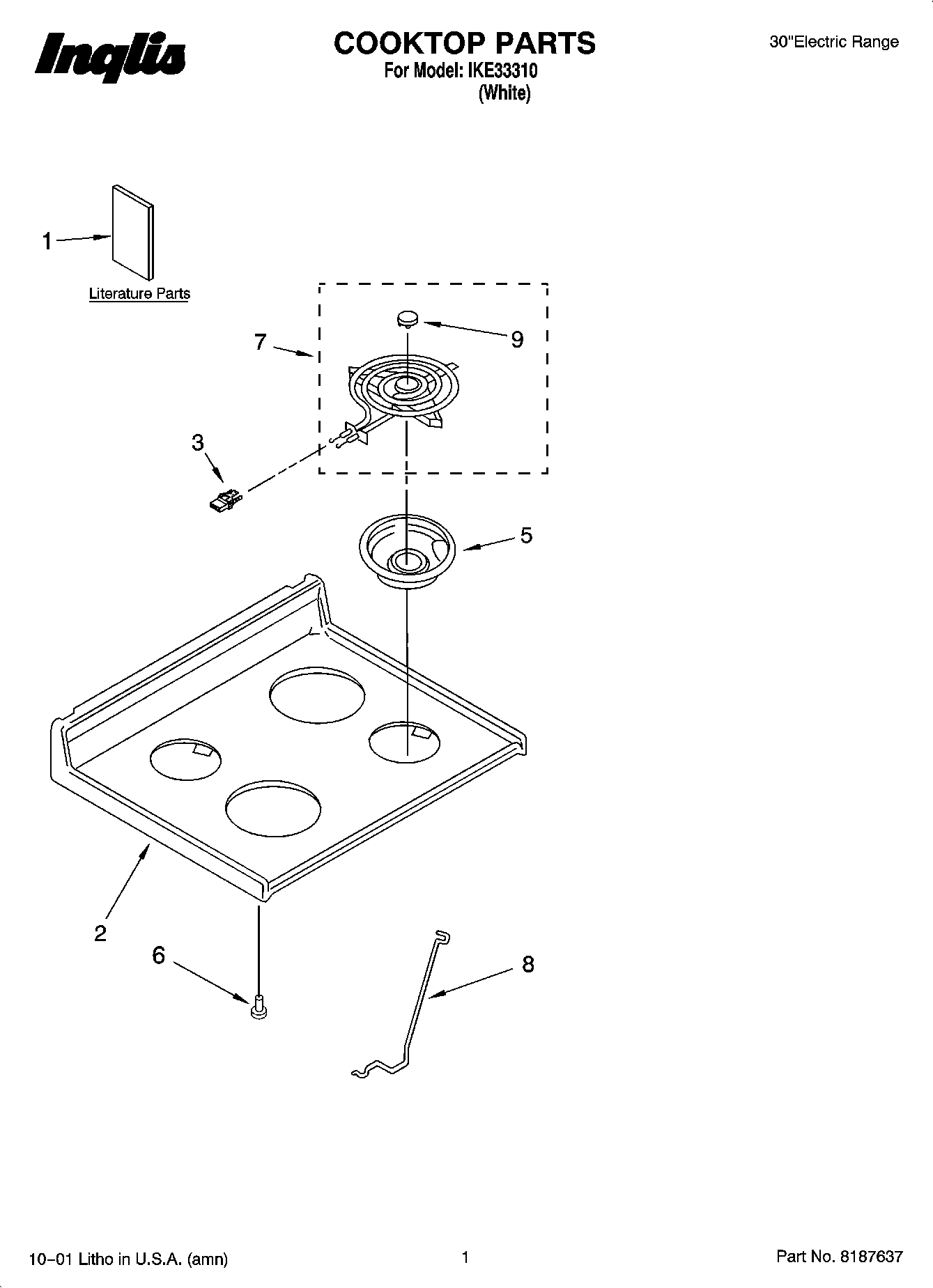 01 - COOKTOP PARTS