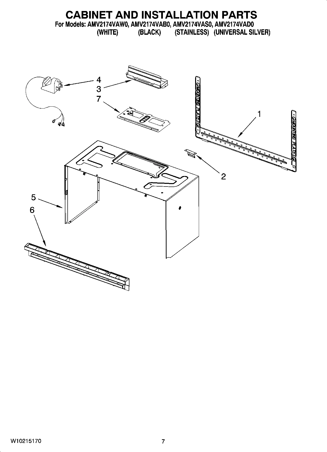06 - CABINET AND INSTALLATION PARTS