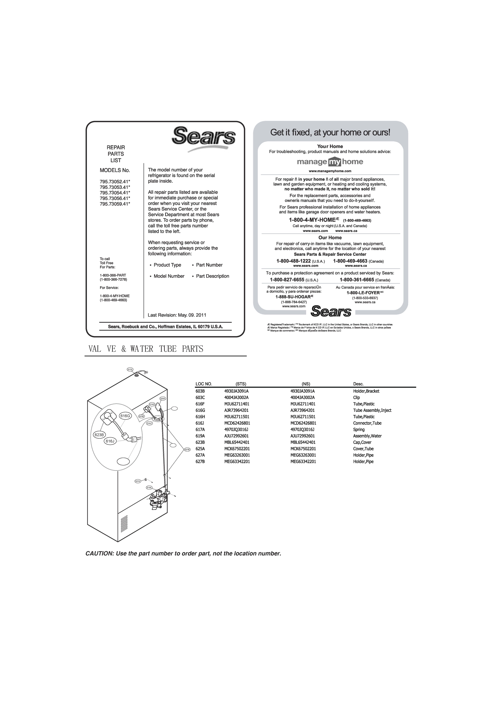 VALVE & WATER TUBE PARTS