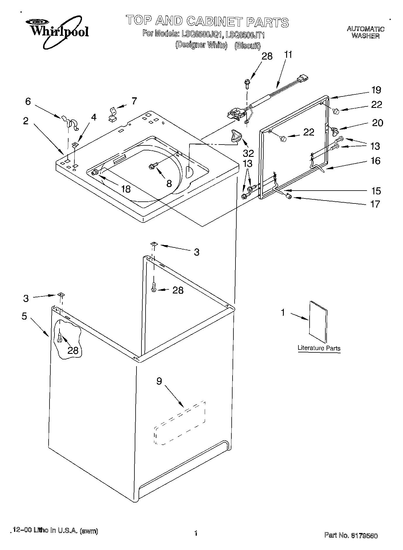 01 - TOP AND CABINET, LITERATURE