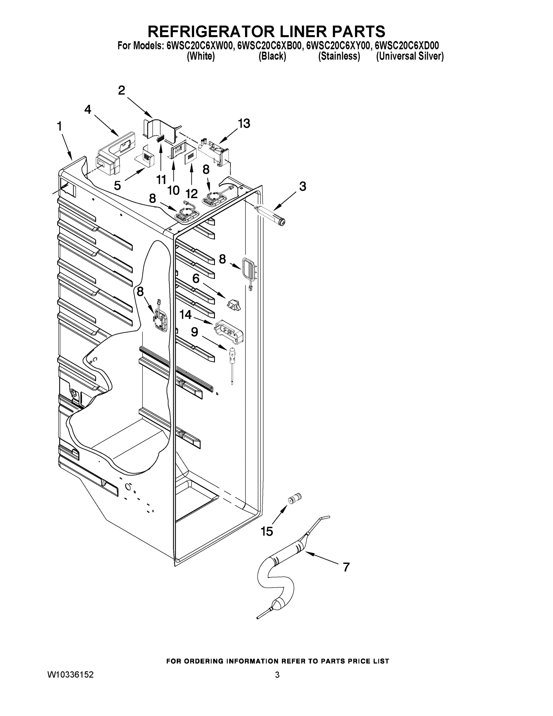 02 - REFRIGERATOR LINER PARTS