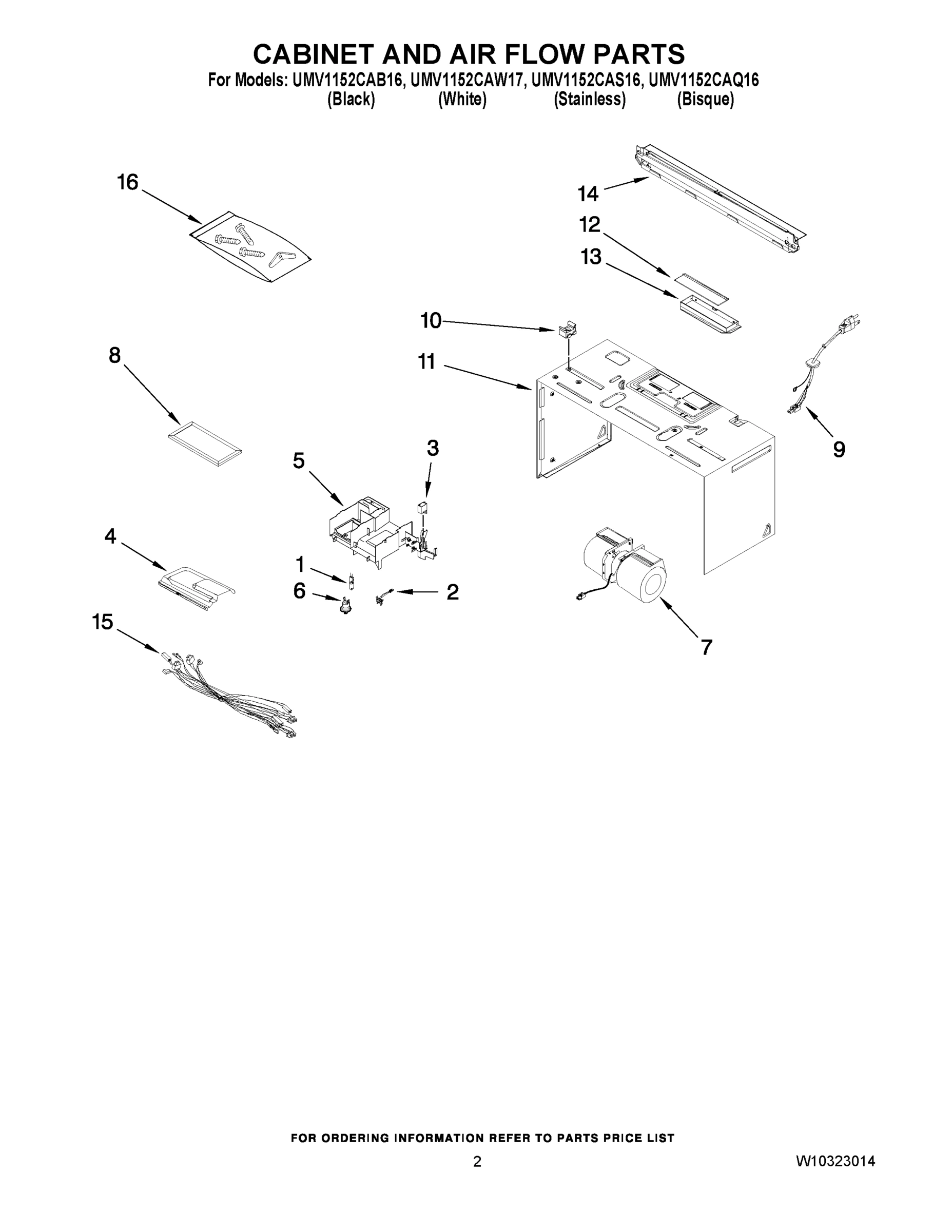 02 - CABINET AND AIR FLOW PARTS