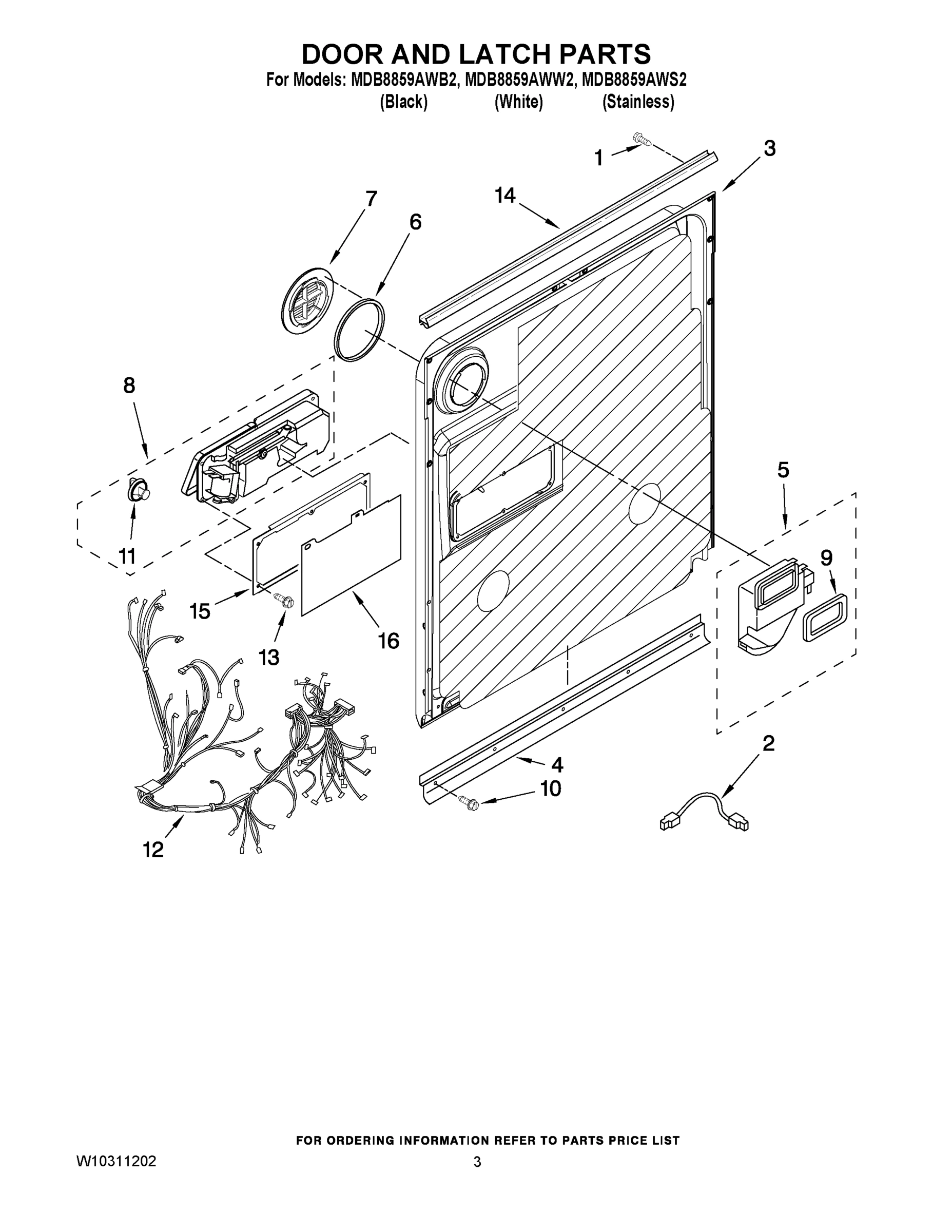 03 - DOOR AND LATCH PARTS