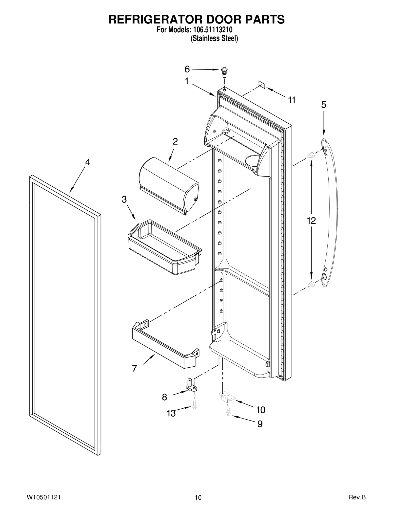 REFRIGERATOR DOOR PARTS