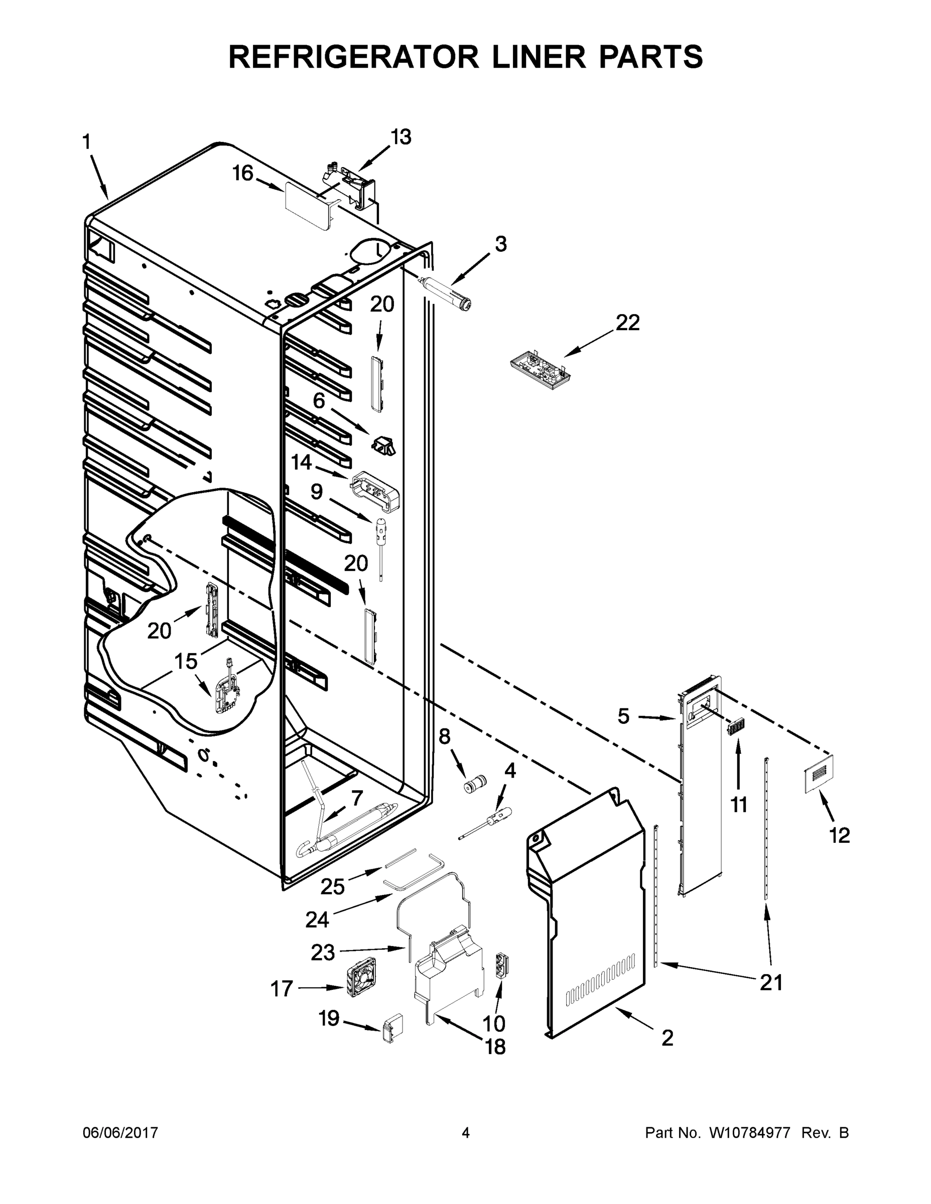 03 - REFRIGERATOR LINER PARTS