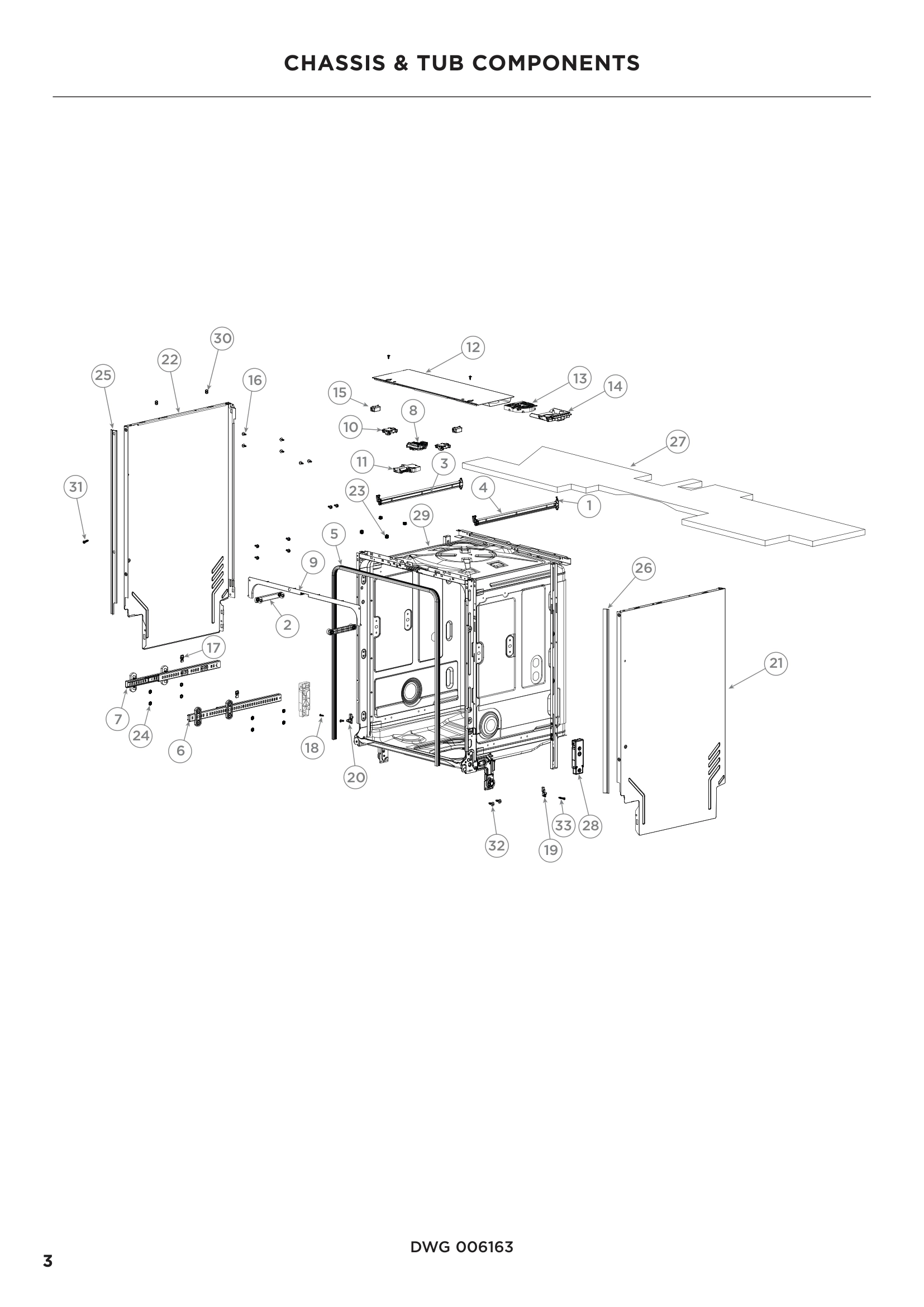 CHASSIS & TUB COMPONENTS