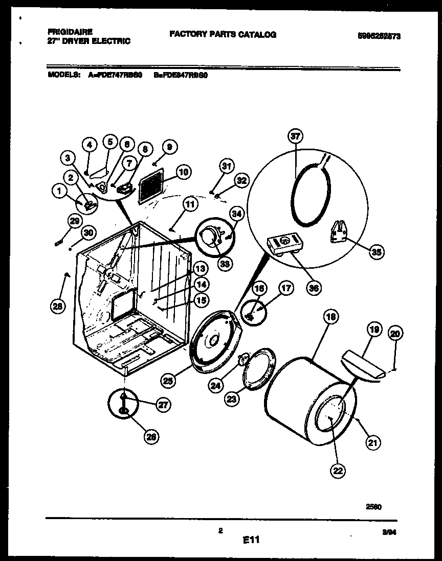 02 - CABINET AND COMPONENT PARTS