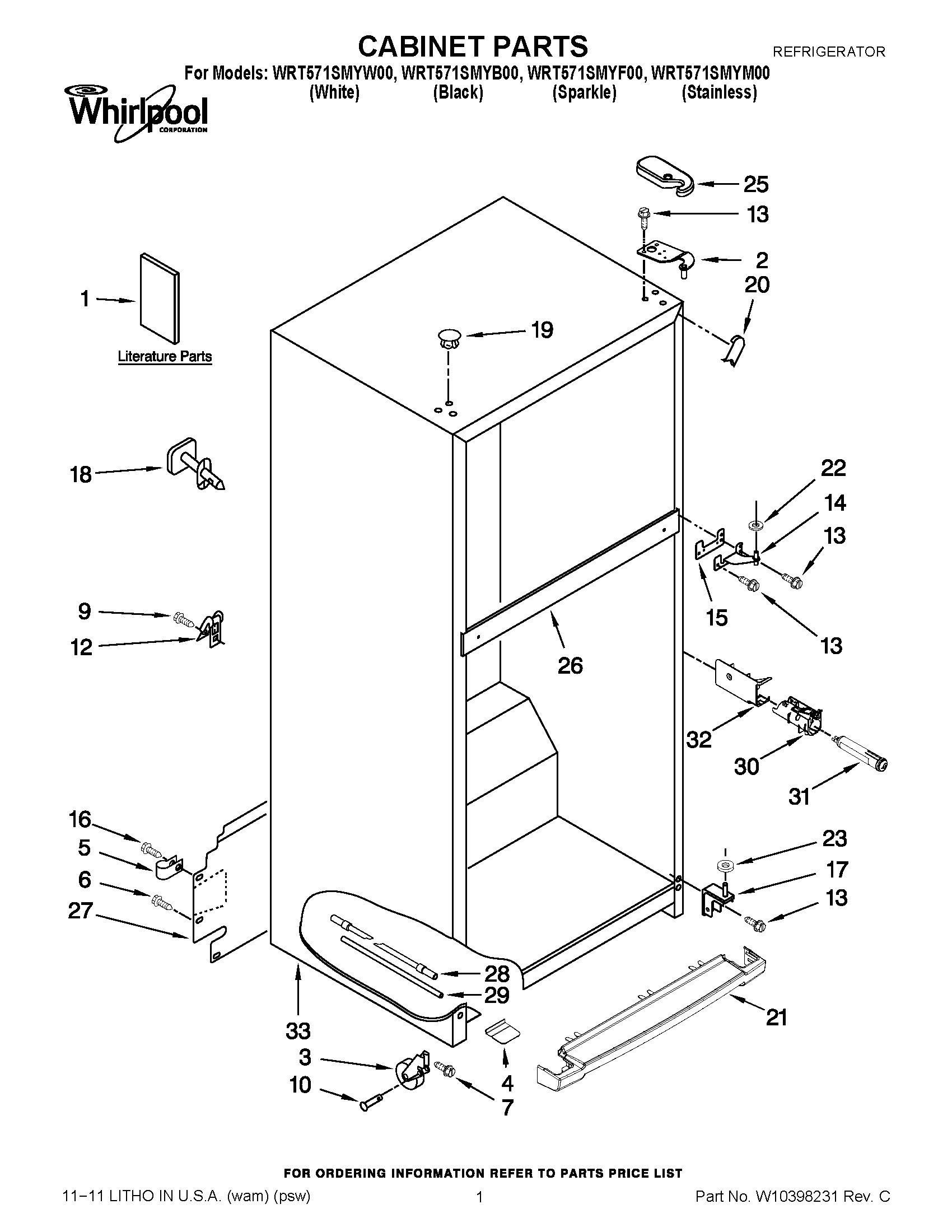 01 - CABINET PARTS