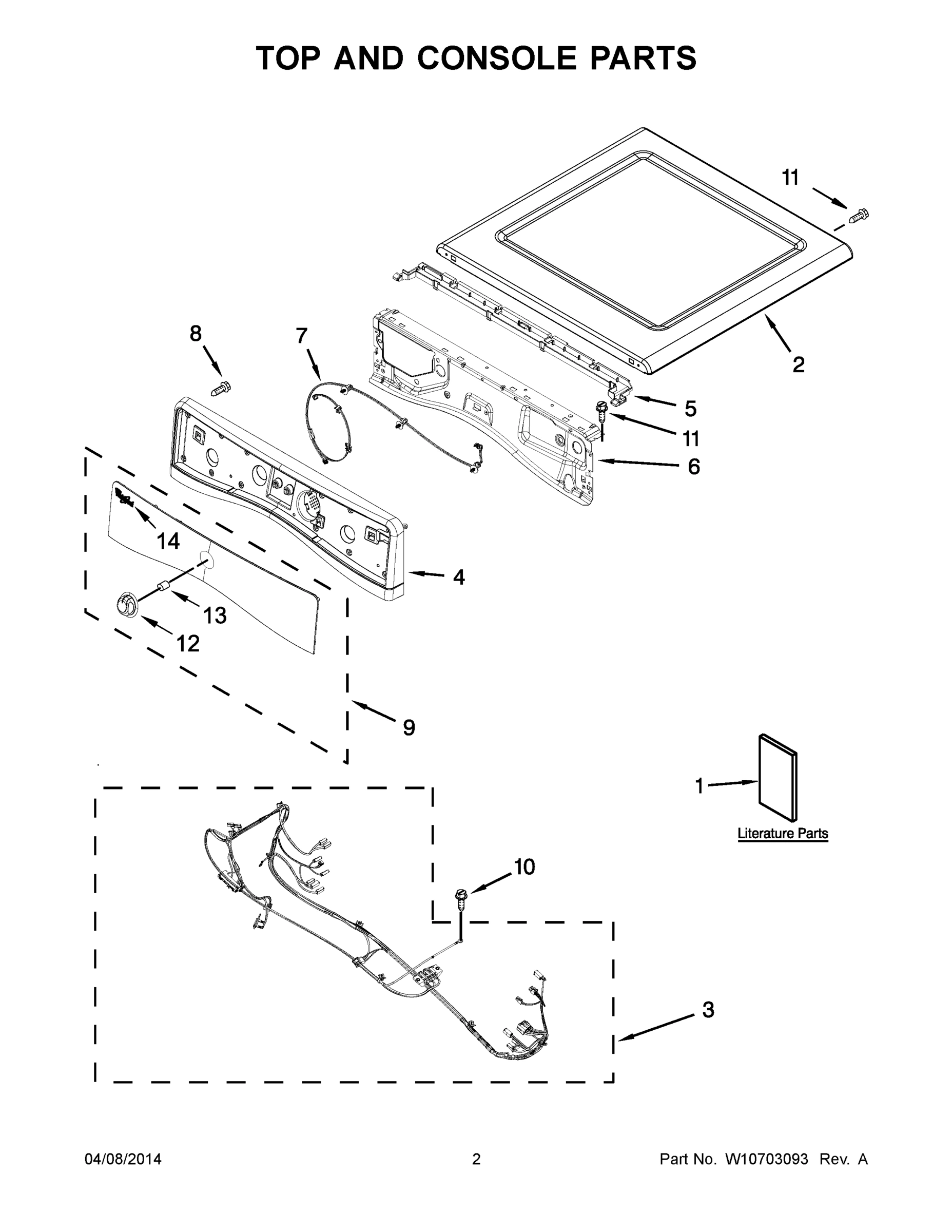 02 - TOP AND CONSOLE PARTS