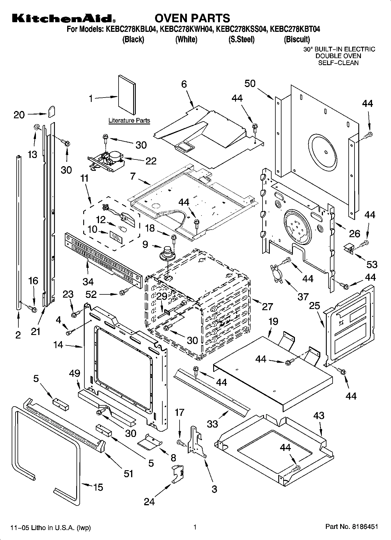 01 - OVEN PARTS