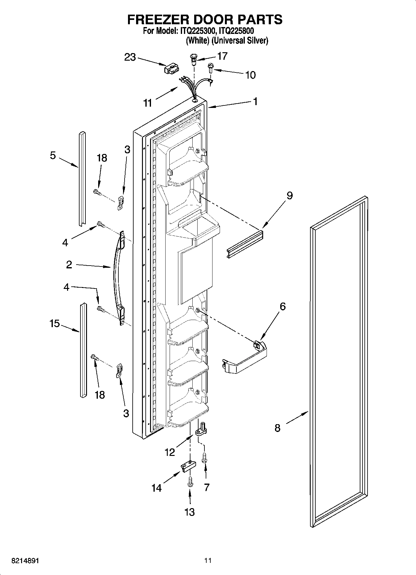 07 - FREEZER DOOR PARTS