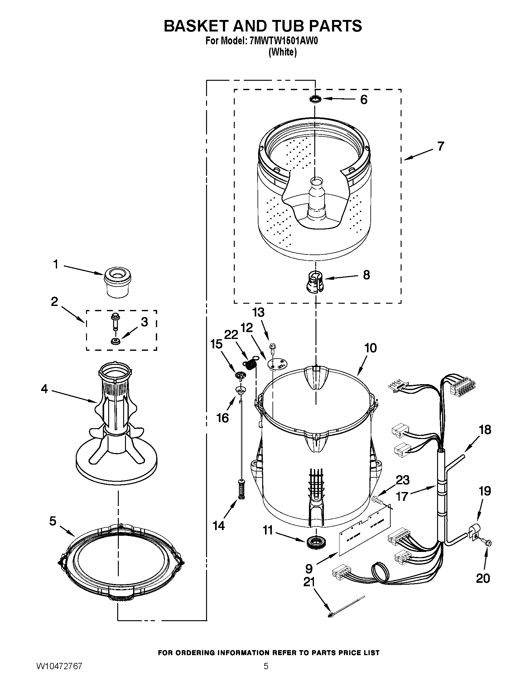 03 - BASKET AND TUB PARTS