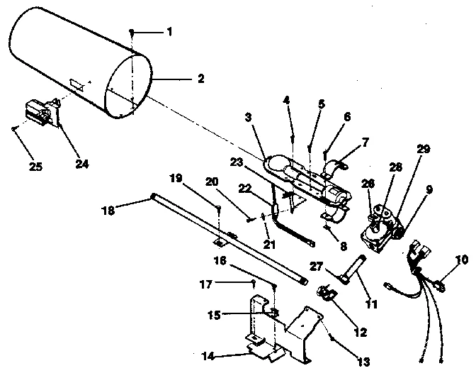 GAS VALVE, BURNER ASSY, SENSOR