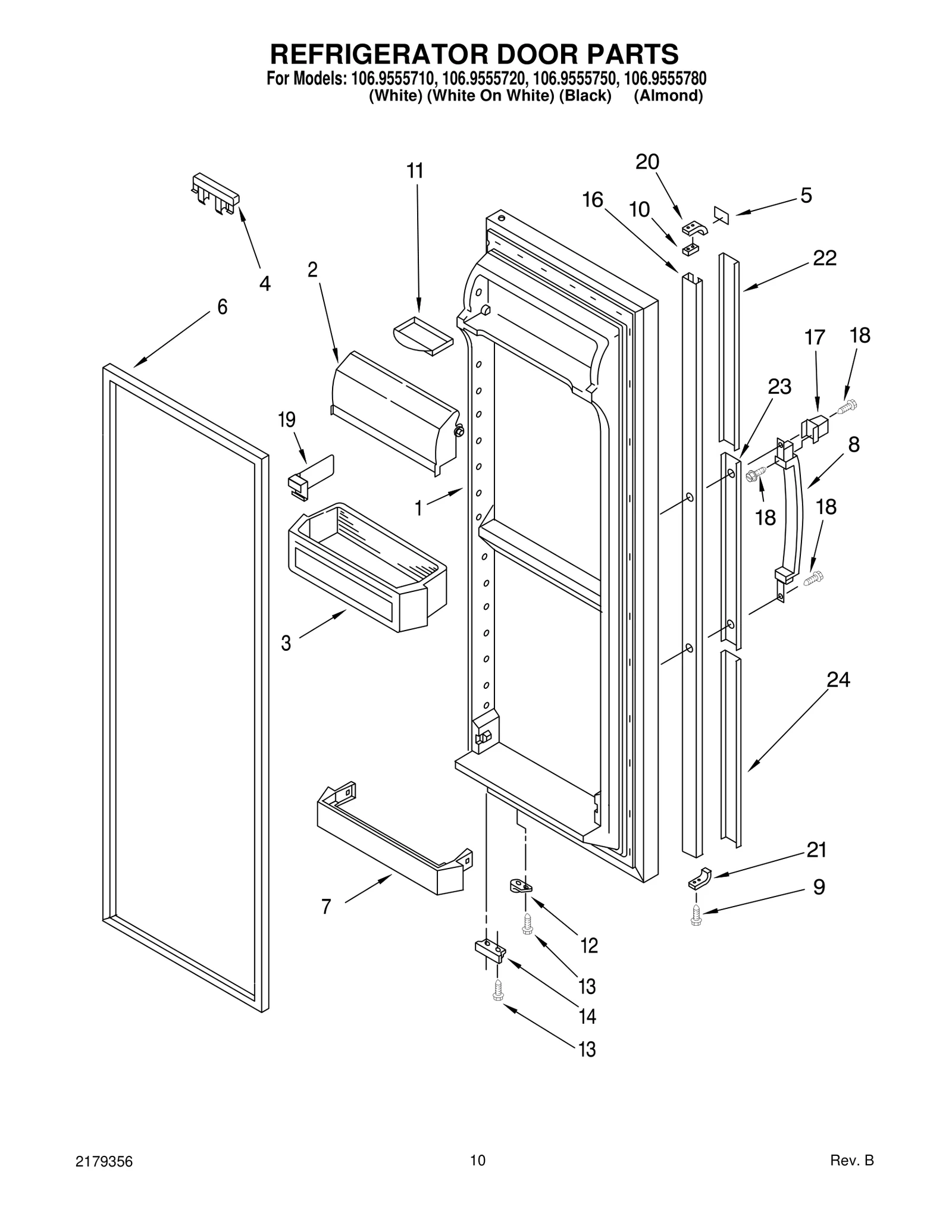 REFRIGERATOR DOOR PARTS