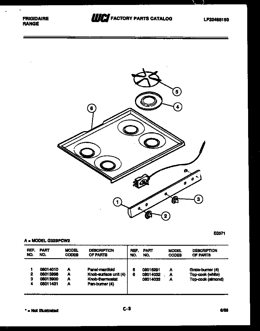 03 - COOKTOP PARTS