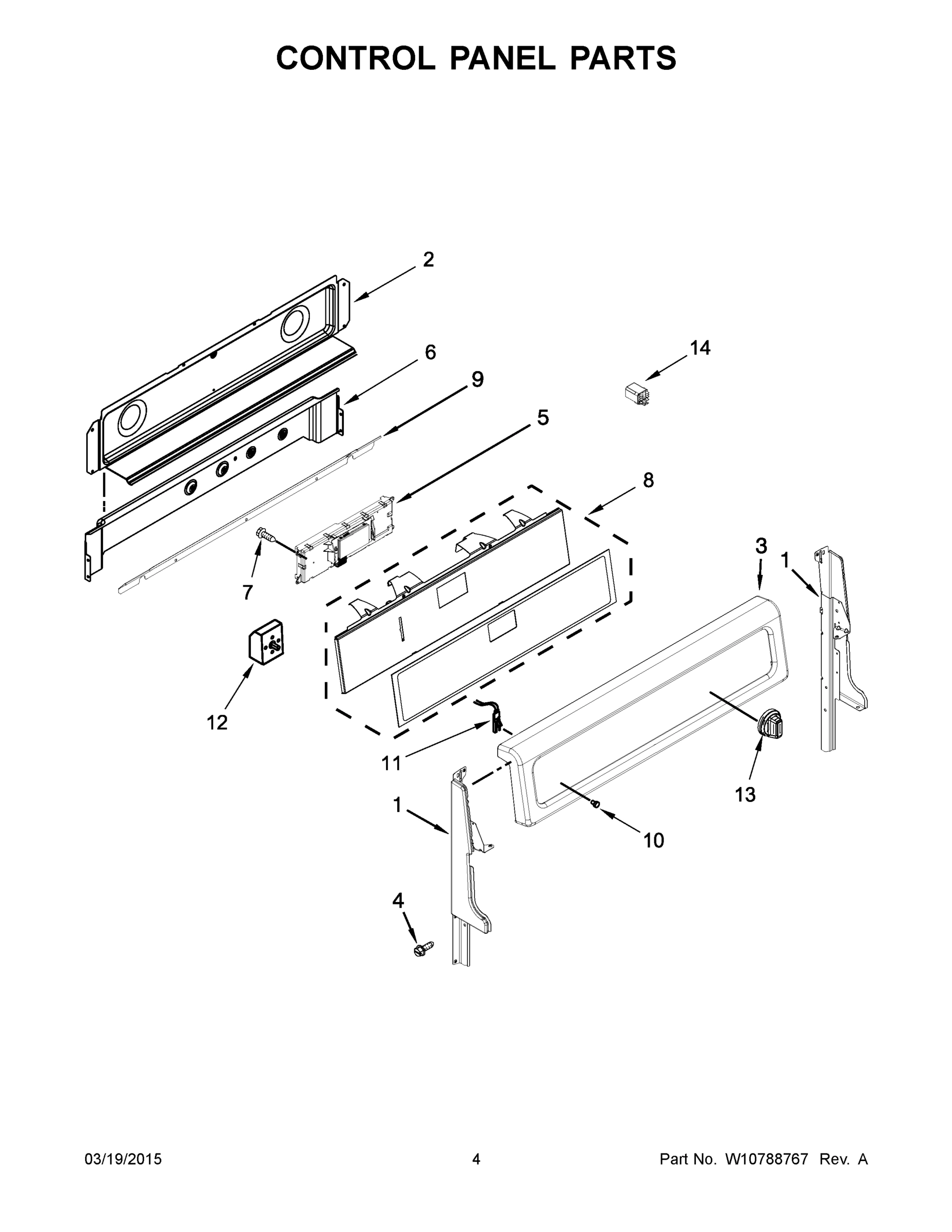 03 - CONTROL PANEL PARTS