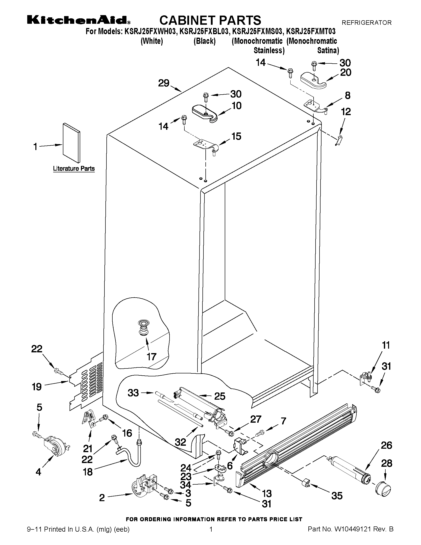 01 - CABINET PARTS