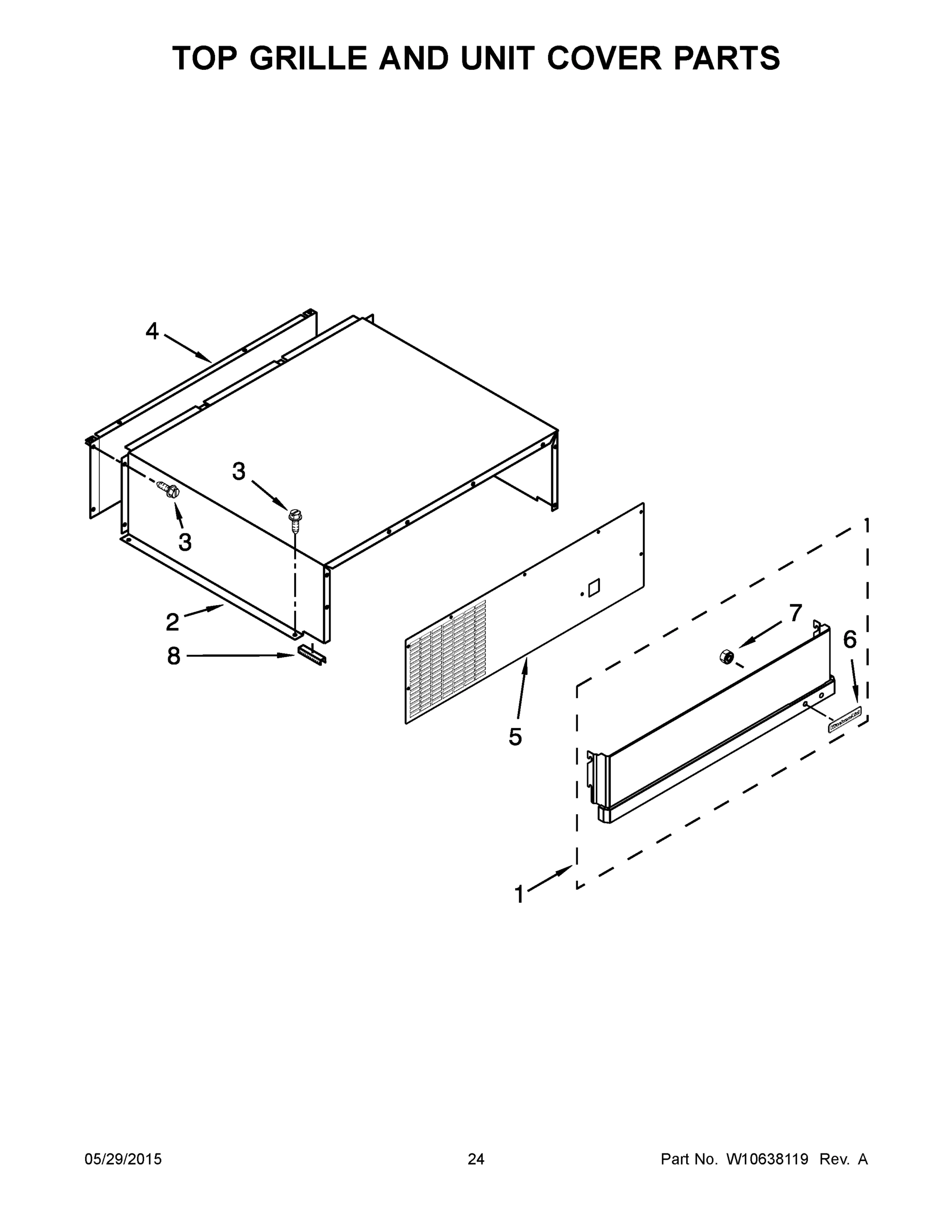 13 - TOP GRILLE AND UNIT COVER PARTS