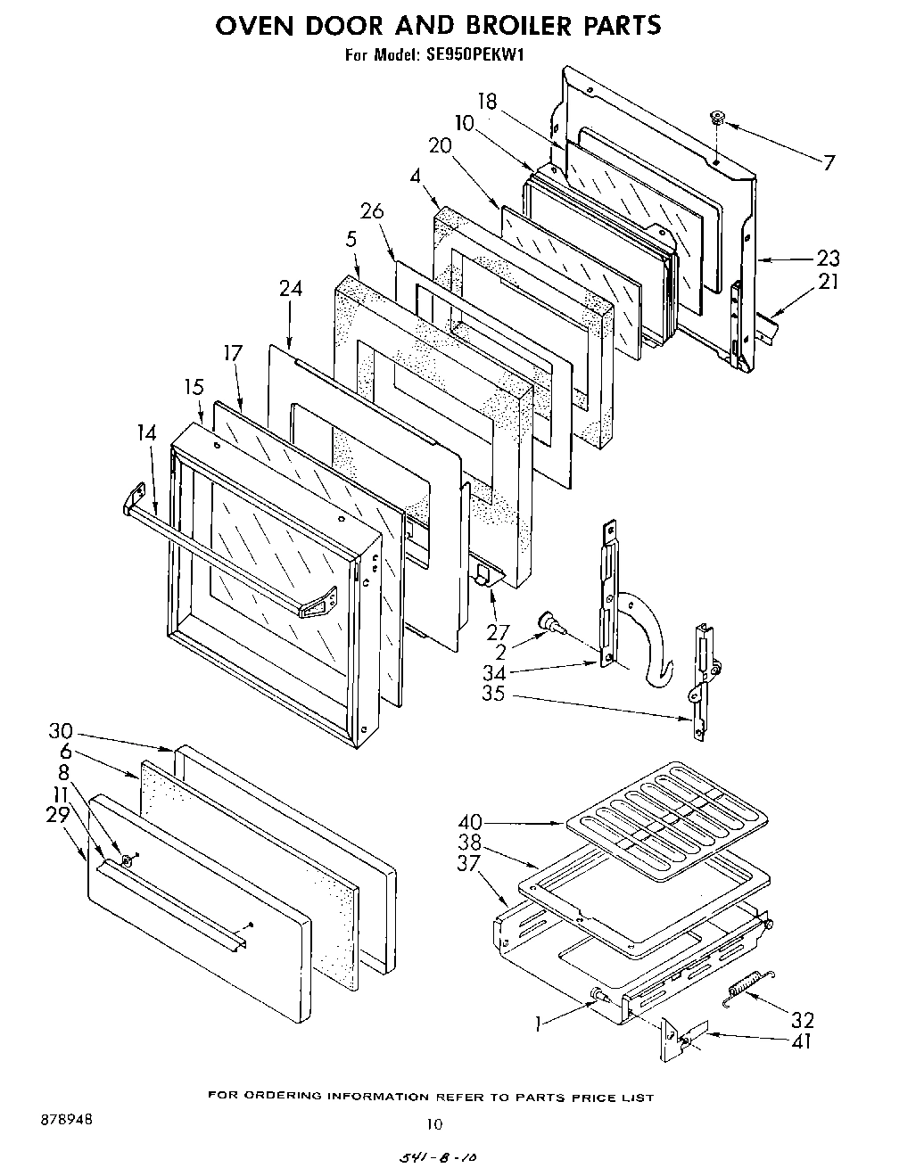 08 - OVEN DOOR AND BROILER