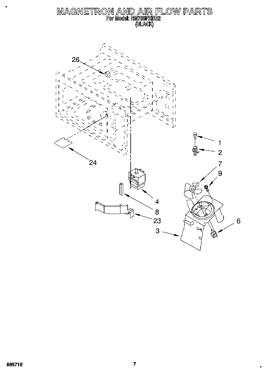 05 - MAGNETRON AND AIR FLOW, OPTIONAL