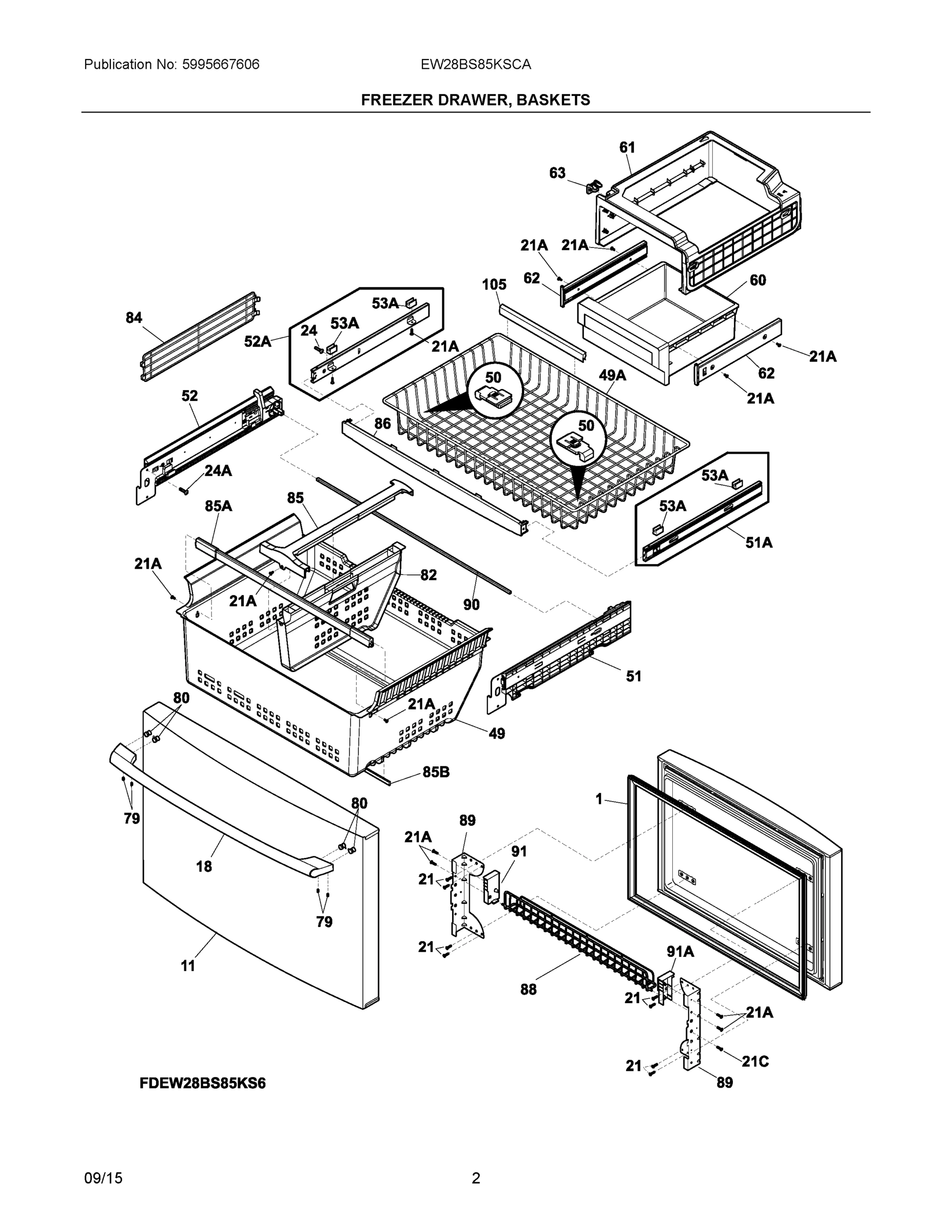 02 - FREEZER DRAWER, BASKETS