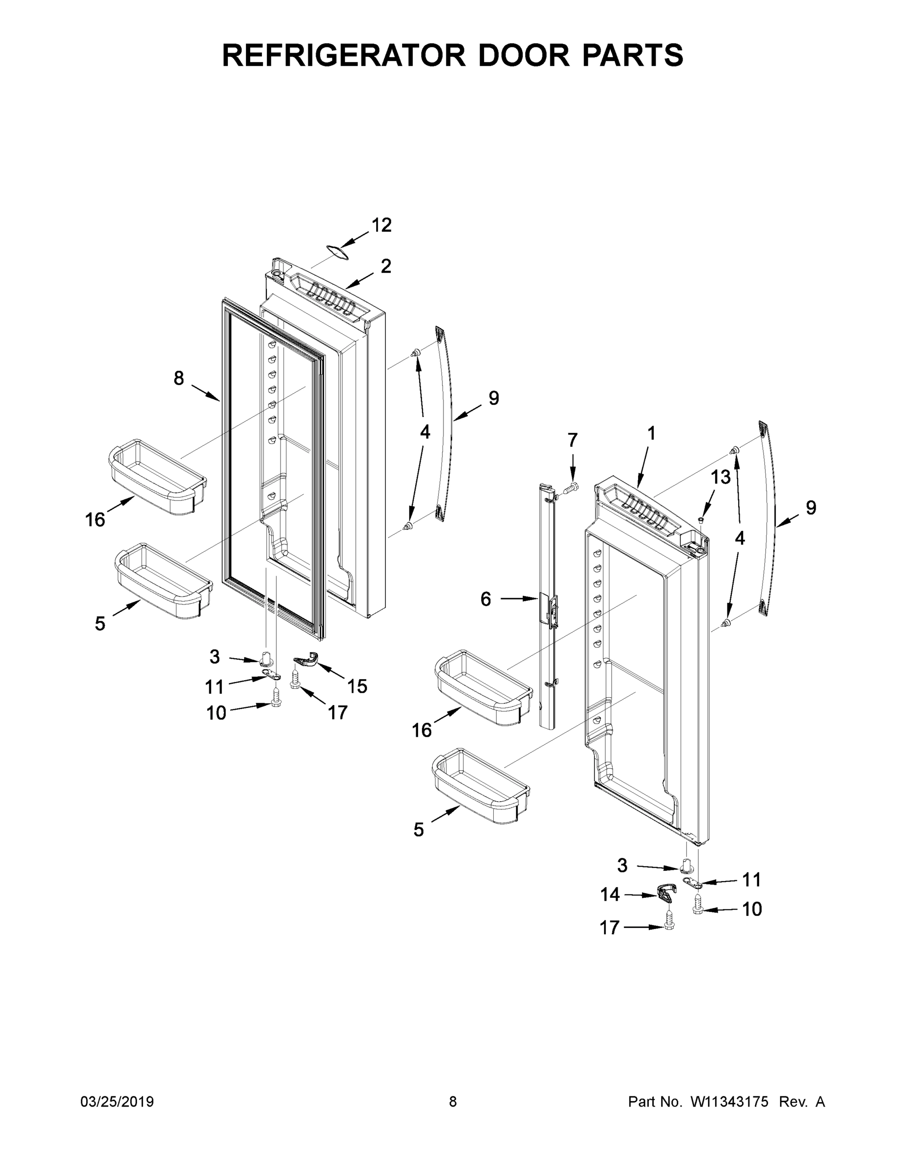 05 - REFRIGERATOR DOOR PARTS