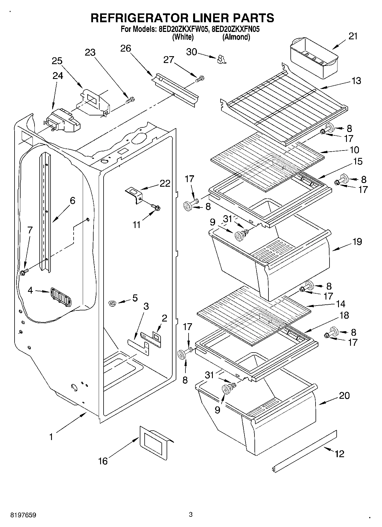 02 - REFRIGERATOR LINER