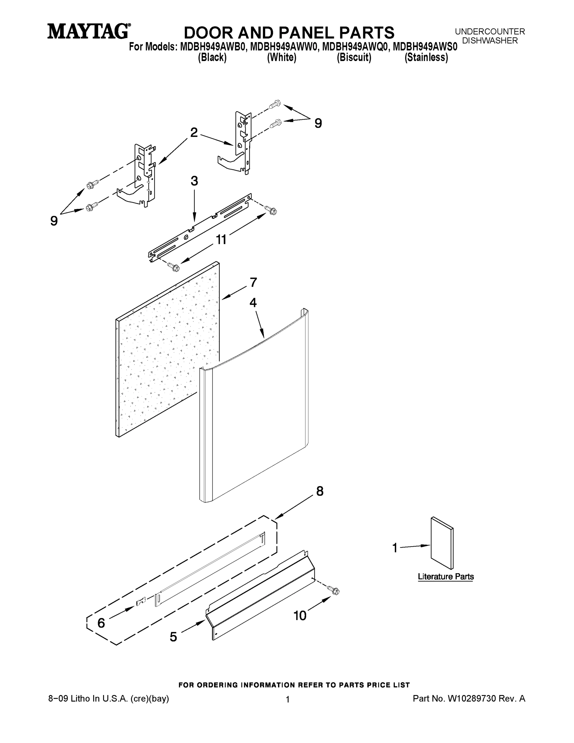 01 - DOOR AND PANEL PARTS