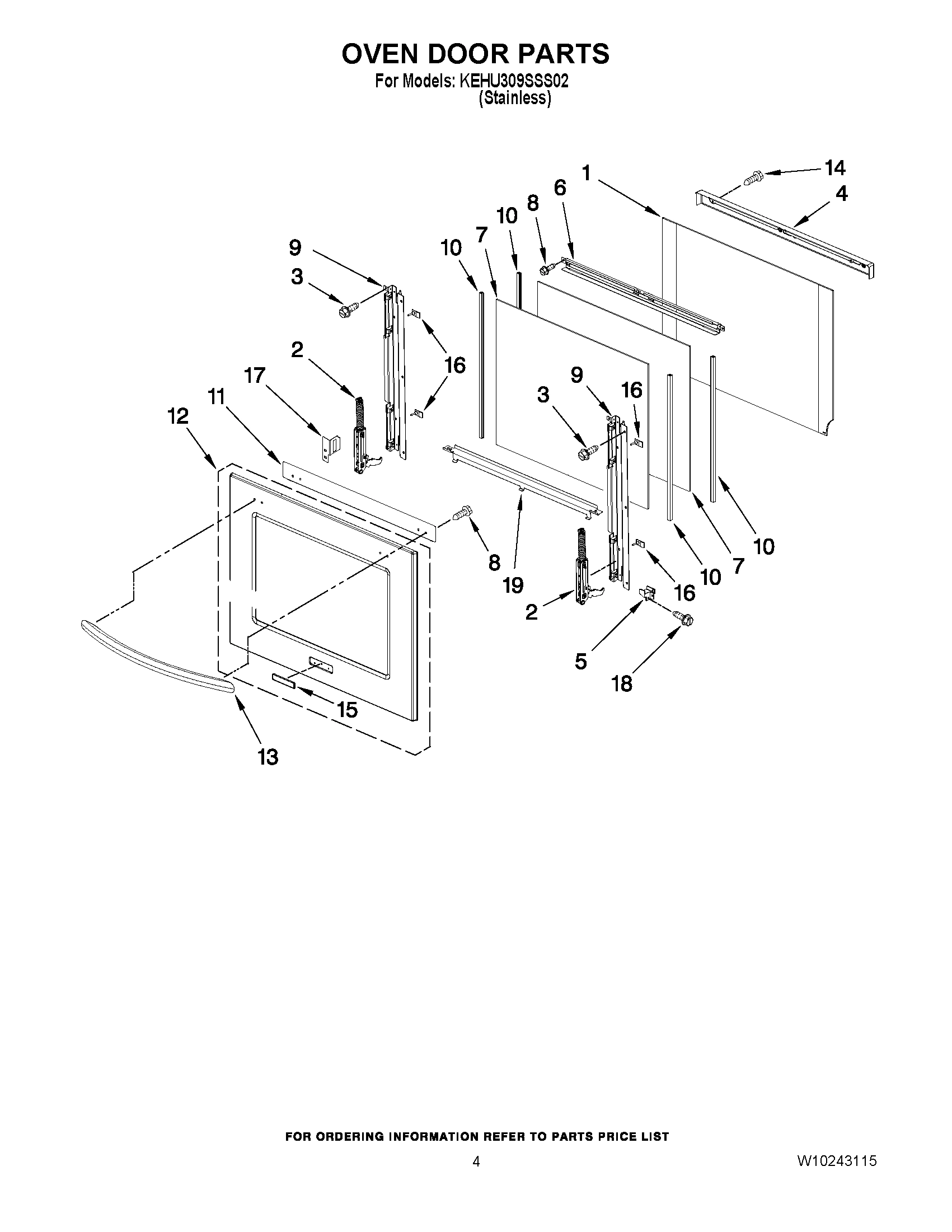 03 - OVEN DOOR PARTS