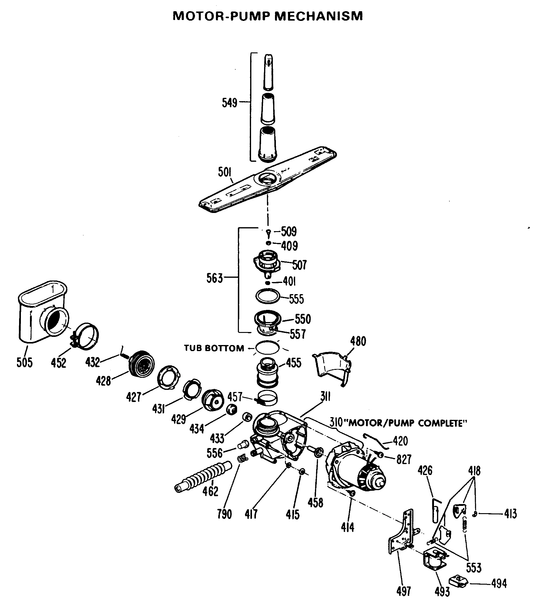 MOTOR-PUMP MECHANISM