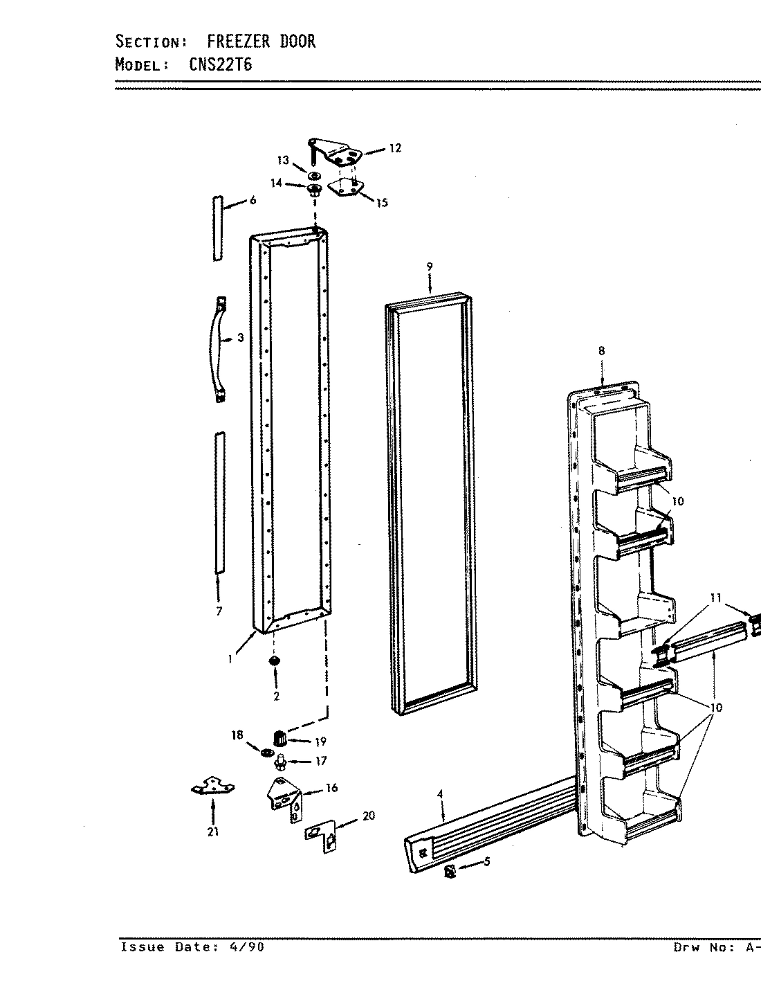 02 - FREEZER DOOR