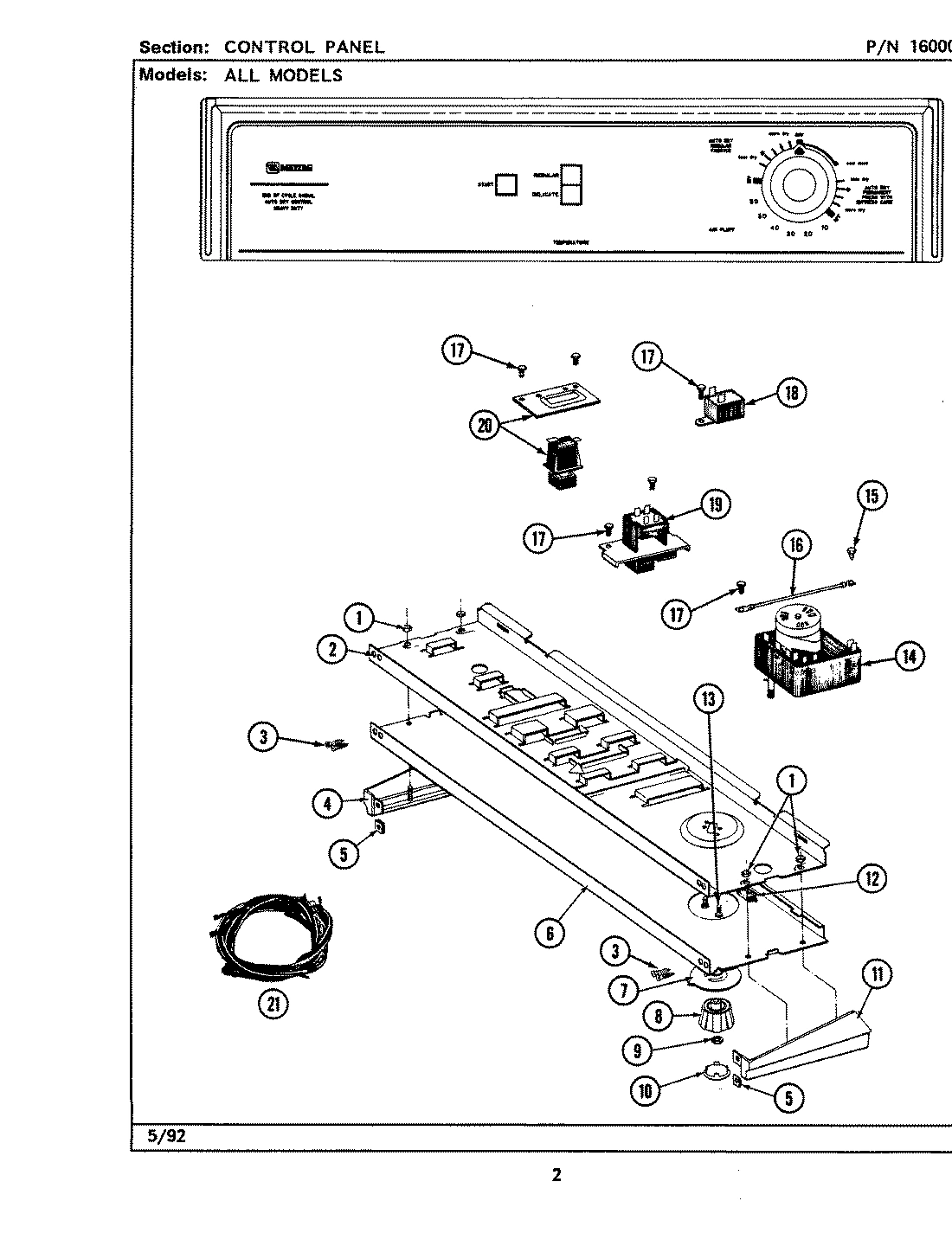 04 - CONTROL PANEL (LDE7500ACE,ADE) & (LDG)