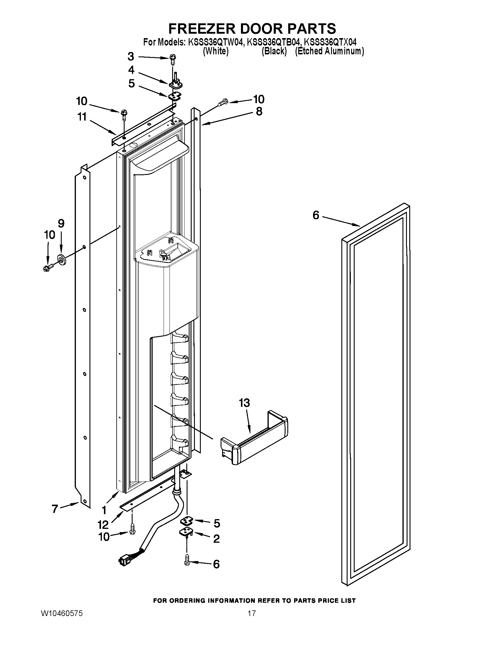 11 - FREEZER DOOR PARTS