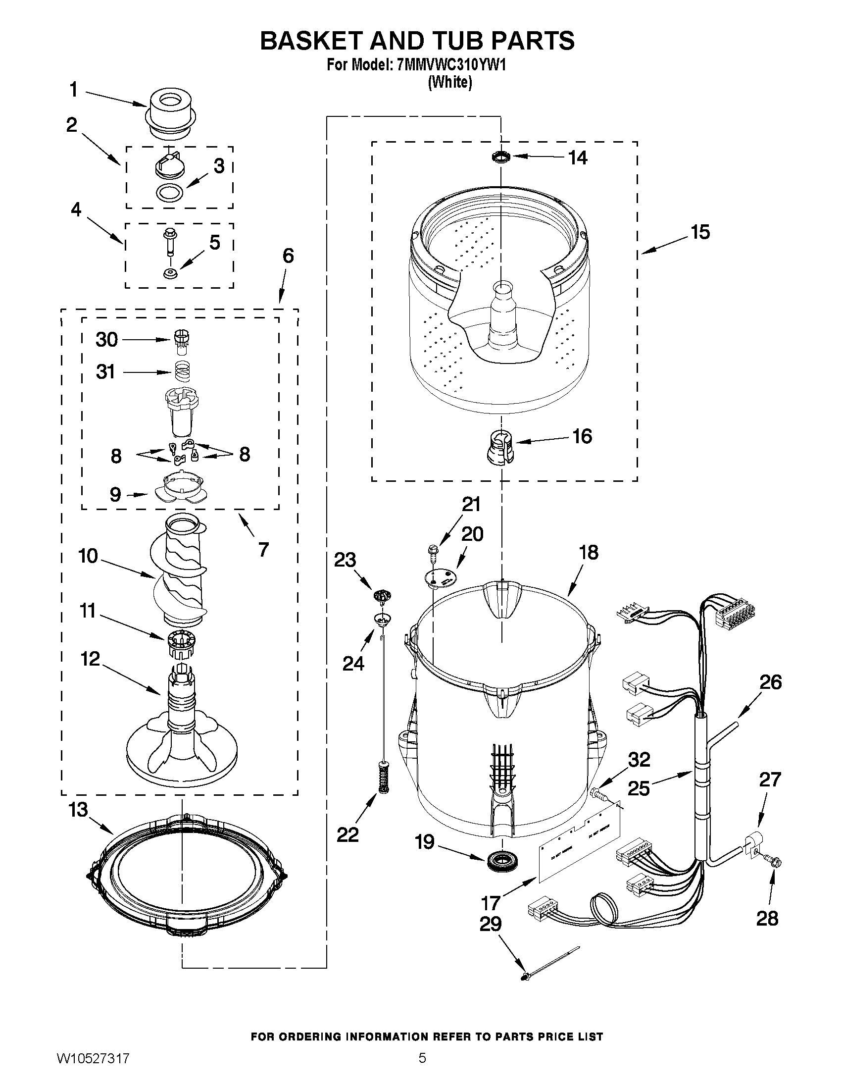 03 - BASKET AND TUB PARTS