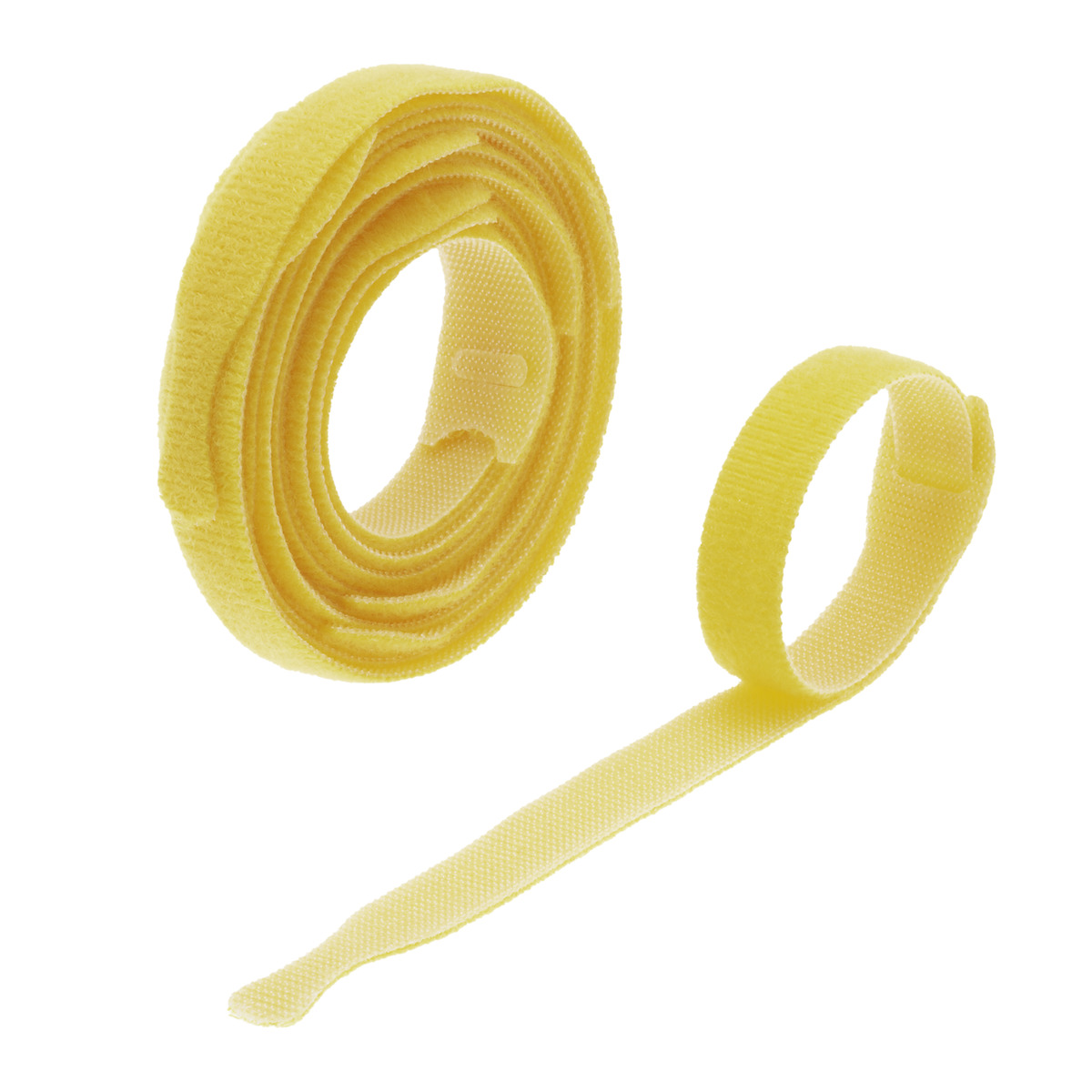 Cable Tie hook and loop fastener Yellow 12″ 10 - NSI Industries